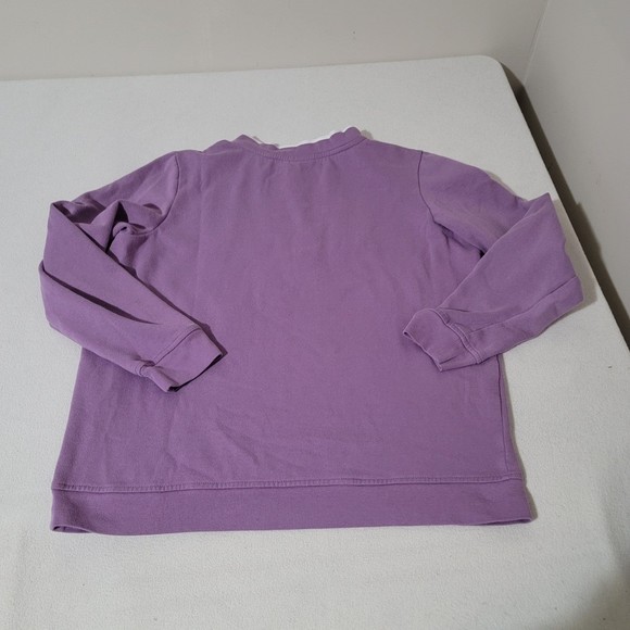 M Vintage Adrian Delafield Sweater Butterfly Floral Pastel Purple 90s - Picture 7 of 10